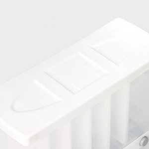 Контейнер с дозатором для хранения сыпучих продуктов, 6 ячеек, 39?14,5?32 см, белый