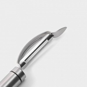 Овощечистка Magistro Solid, нержавеющая сталь, хромированная