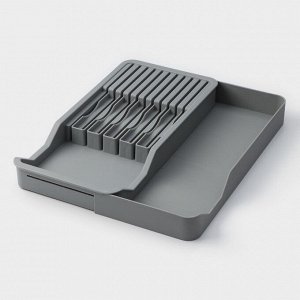 Лоток для кухонных приборов Magistro Harm, 42,5x20,5x5,2 см, раздвижная, цвет серый