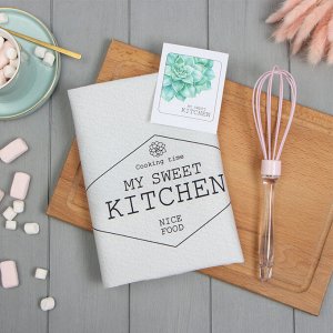 Набор подарочный Kitchen: полотенце 40x73 см, венчик кухонный