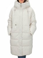 Y23-808 MILK Пальто зимнее женское (200 гр. тинсулейт).3XL - 52 российский