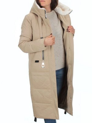 2270 BEIGE Пальто зимнее женское (200 гр. тинсулейт)