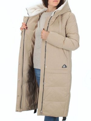 2270 BEIGE Пальто зимнее женское (200 гр. тинсулейт)