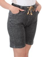 5525-1 DARK GRAY Шорты джинсовые женские JH