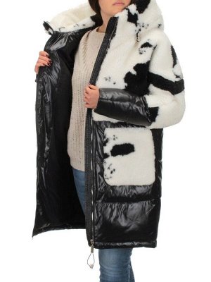 A58 BLACK Пальто зимнее женское ANAVISTA (200 гр. холлофайбер)