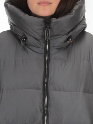 H-2209 DK.GRAY Пальто зимнее женское (200 гр .холлофайбер)