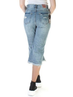 7065 Бриджи джинсовые женские (98% хлопок, 2% полиэстер)
