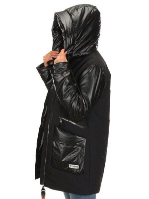BM-926 BLACK Куртка демисезонная женская (100 гр. синтепон)