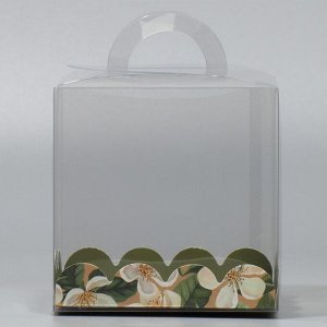 Коробка-сундук, кондитерская упаковка «With love», 11 х 11 х 11 см