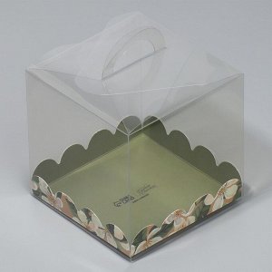 Коробка-сундук, кондитерская упаковка «With love», 11 х 11 х 11 см