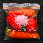Пакет для заморозки с двойным zip-lock замком 18*20см, 10 шт