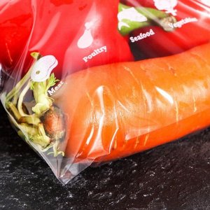 Пакет для заморозки с двойным zip-lock замком 18*20см, 10 шт