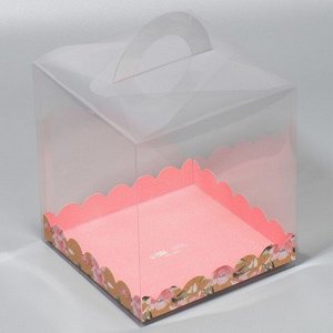 Коробка-сундук, кондитерская упаковка «Present», 16 х 16 х 18 см