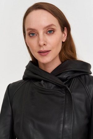 PNN01FW18 ЖЕНСКАЯ КУРТКА ИЗ НАТУРАЛЬНОЙ КОЖИ НА СИНТЕПОНЕ