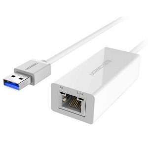 Адаптер сетевой USB 3.0 - RJ45 10/100/1000 Мбит/с 0,1 м. Ugreen