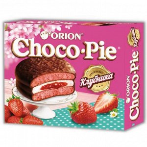 Печенье  Choco Pie со вкусом клубники 12шт