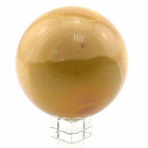Сувенирный шар из яшмы мукаит, диаметр 83мм.