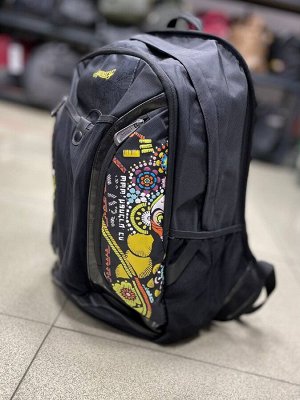 Рюкзак мужской черный с желтым