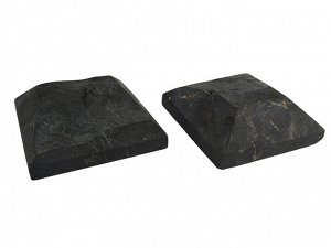 Плитка из шунгита натуральная с фаской, 10*10см.