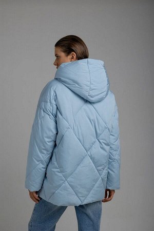 Куртка утепленная жен. (134308) бледно-голубой