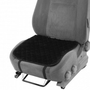 СИМА-ЛЕНД Накидка на переднее сиденье, искусственный мех, размер 48 х 48 см, черный