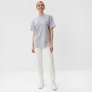 Футболка женская MINAKU OVERSIZE FIT: светло-серая
