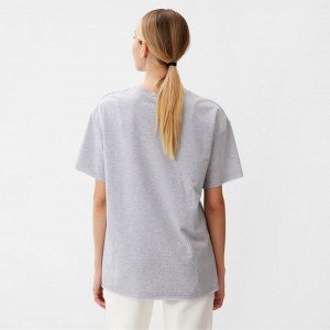 Футболка женская MINAKU OVERSIZE FIT: светло-серая