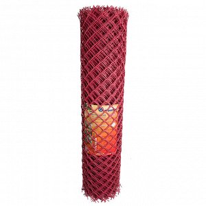 Сетка садовая пластиковая ромбическая Гидроагрегат 55x55мм, 1.5x20м, красная