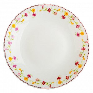 Тарелка суповая круглая d=24см 0001Т7/22-SK "Полевые цветы"