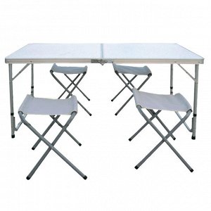Набор: стол складной с 4-мя складными стульями НТО9-0055/5