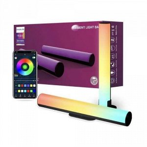 Умные настольные лампы RGB с Bluetooth, с пультом  управления 2 шт