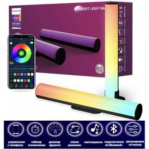 Умные настольные лампы RGB с Bluetooth, с пультом  управления 2 шт