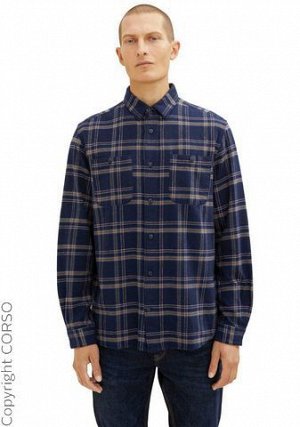 рубашка бренд TOM TAILOR Рубашка (Shirt)Цвет изделия: темно-синяя клетка Бренд: TOM TAILOR Ассортимент: He. Размерная категория рубашек: рубашка с длинными рукавами нормального размера от Tom Tailor, 