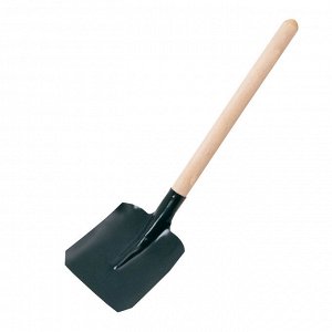 Лопата совковая, L = 66,5 см, деревянный черенок, МИКС