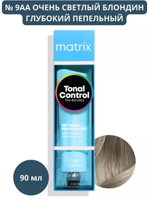 Матрикс Гелевый тонер с кислотным РН для волос 9AA Очень Светлый блондин Глубокий Пепельный Matrix Tonal Control 90 мл