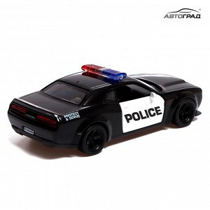 Машина металлическая DODGE CHALLENGER SRT, 1:32, открываются двери, инерция, полиция