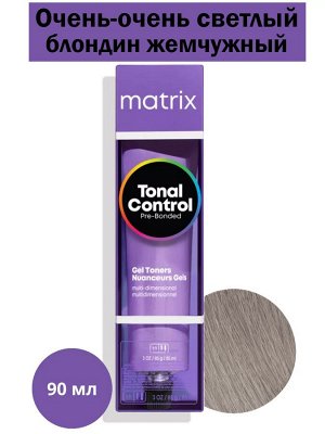 Матрикс Гелевый тонер с кислотным РН для волос 10Р Очень-очень светлый блондин жемчужный Matrix Tonal Control 90 мл