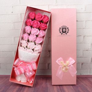 Букет роз из мыла подарочный 17 роз