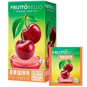 «Fruttobello», чайный напиток «Вишня», 25 пакетиков, 37,5 г