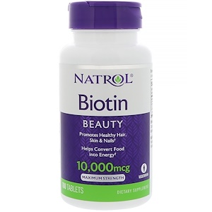 Natrol, Биотин, 10,000 мкг, 100 таб