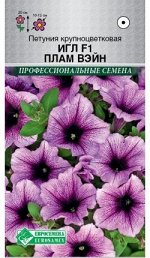 Петуния крупноцветковая Игл F1 Плам Вейн (8 драже)
