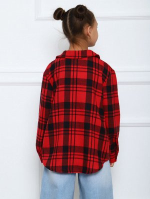 РБ015 Рубашка "Шерон" 2 (красный; чёрный)
