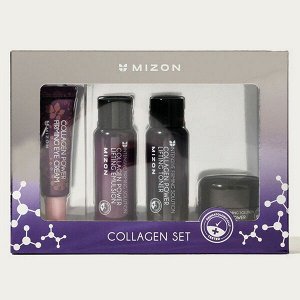 Набор лифтинг-средств с коллагеном Mizon Collagen Miniature Set, (40мл+40мл+15мл+10мл)