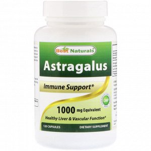Best Naturals, Astragalus, 1000 mg , 120 Capsules