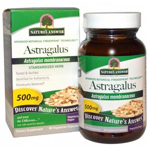 Natures Answer, Астрагал, 500 мг, 60 растительных капсул