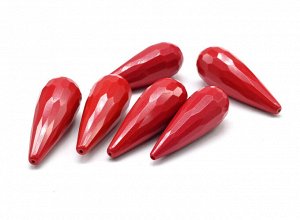 Бусины из коралла имитация капля гр.14*14*40мм