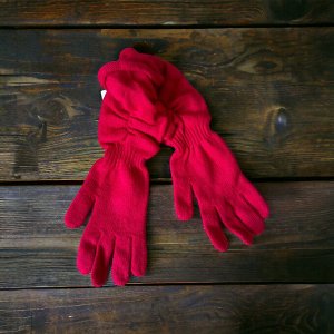 Перчатки удлиненные подростковые одинарные