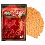 Пластырь согревающий с красным женьшенем Korean Red Ginseng Power Pad ,20 шт.