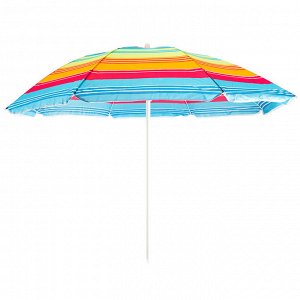 Зонт пляжный складной "ПОЛОСАТЫЙ" h=170см, d=160см НТО1-0024