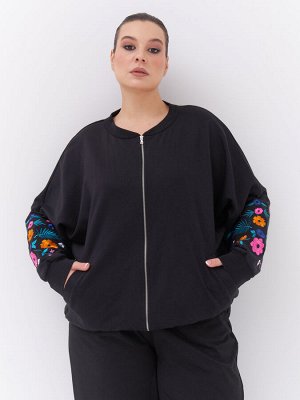 Жакет с вышивкой GA01802BLK01